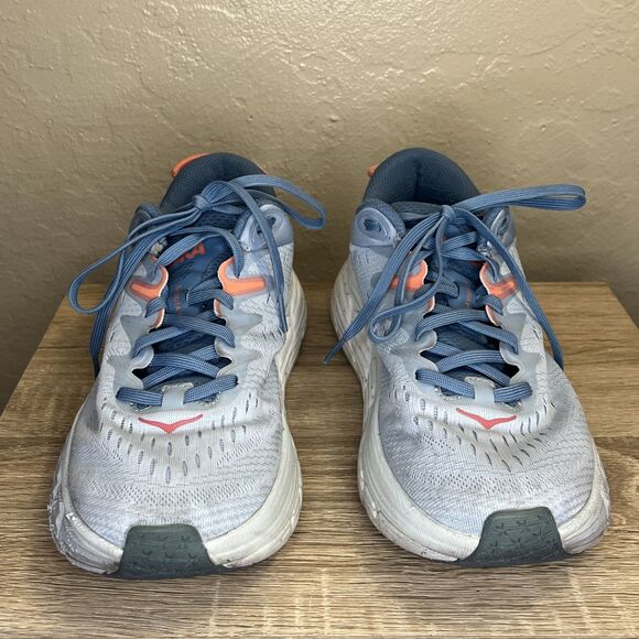 Hoka One One Gaviota 4 Light Blue Athletic Running Shoes Sneaker Women US 9.5 - Picture 5 of 8